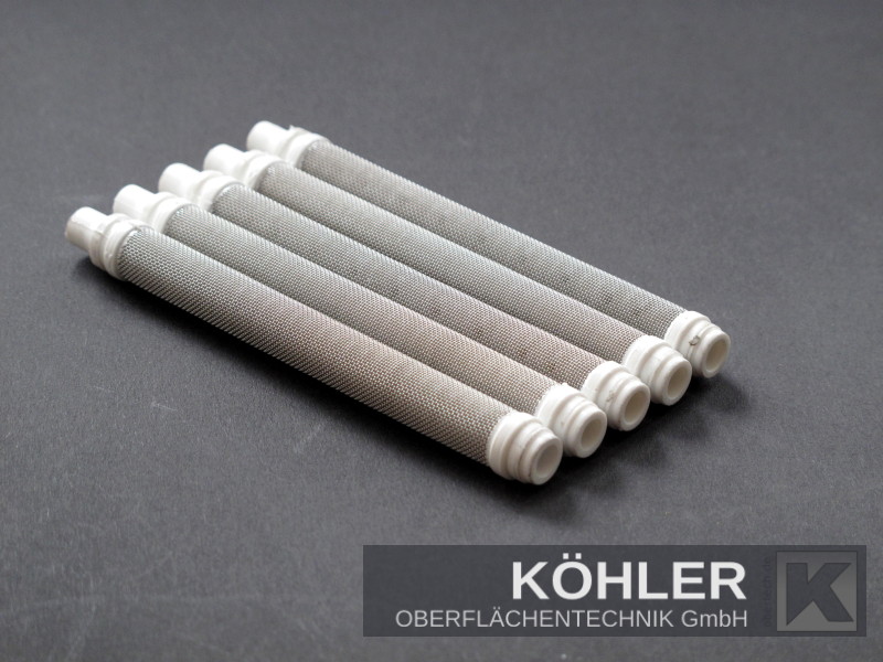 5x Airless Pistolenfilter für Wagner 50 Mesh weiss