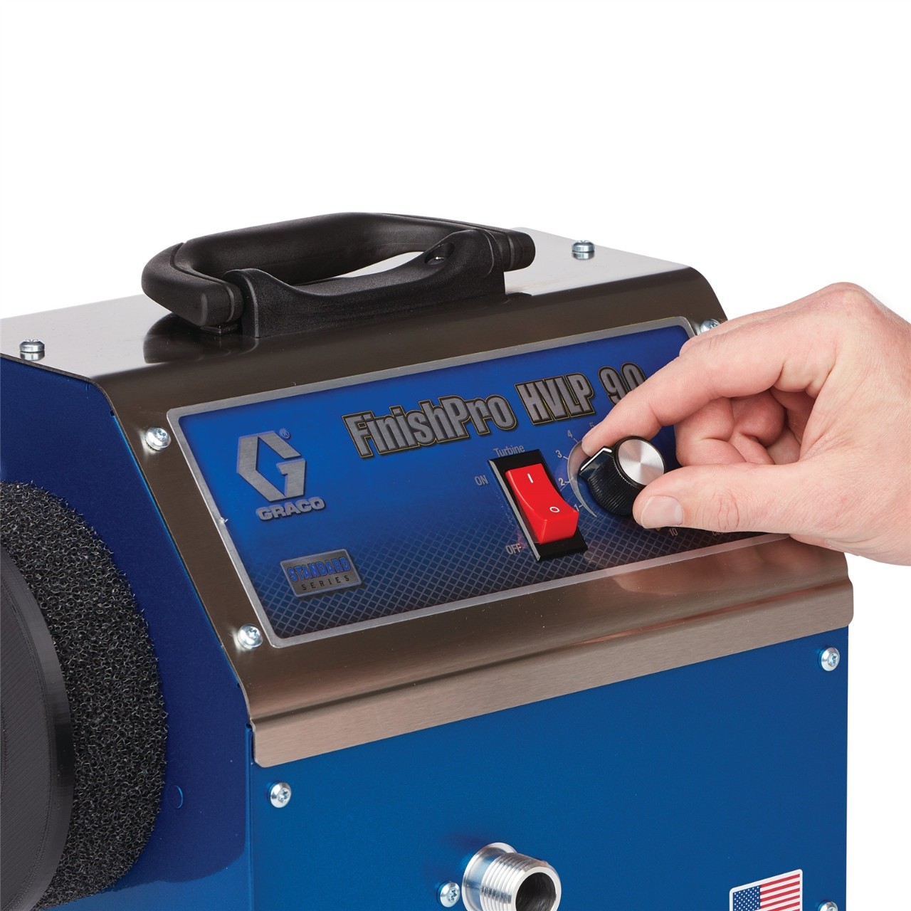 GRACO FinishPro HVLP 9.0 Spritzgerät der Standard-Serie, 230 V, EU - 17P529
