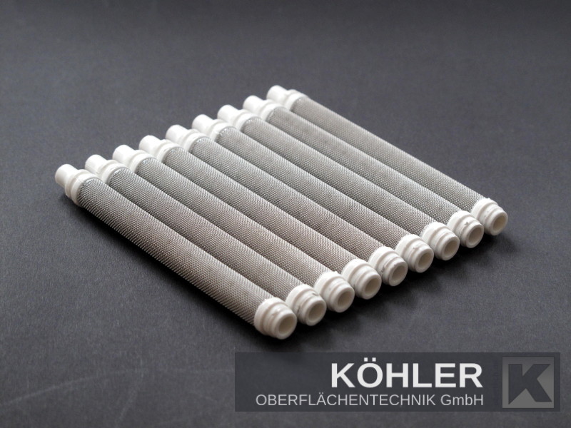10x Airless Pistolenfilter für Wagner 50 Mesh weiss