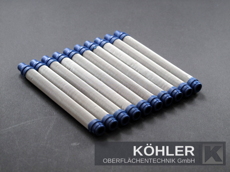 10x 150 Maschen Filter - Airless Pistolenfilter 150 Mesh blau