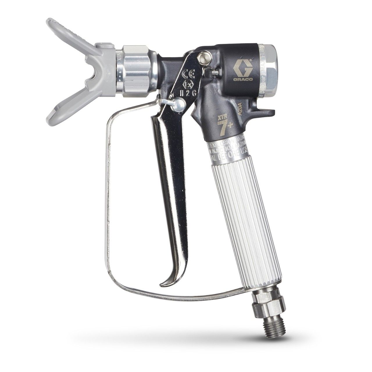 GRACO XTR7+ Airless-Spritzpistole, runder Griff, 4-Finger-Abzug, ohne Düse - XTR720