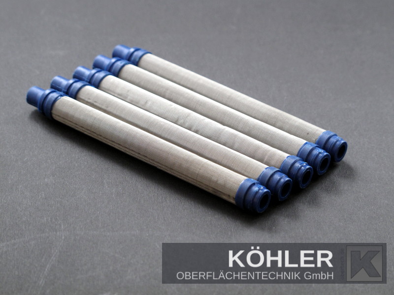 5x 150 Maschen Filter - Airless Pistolenfilter 150 Mesh blau