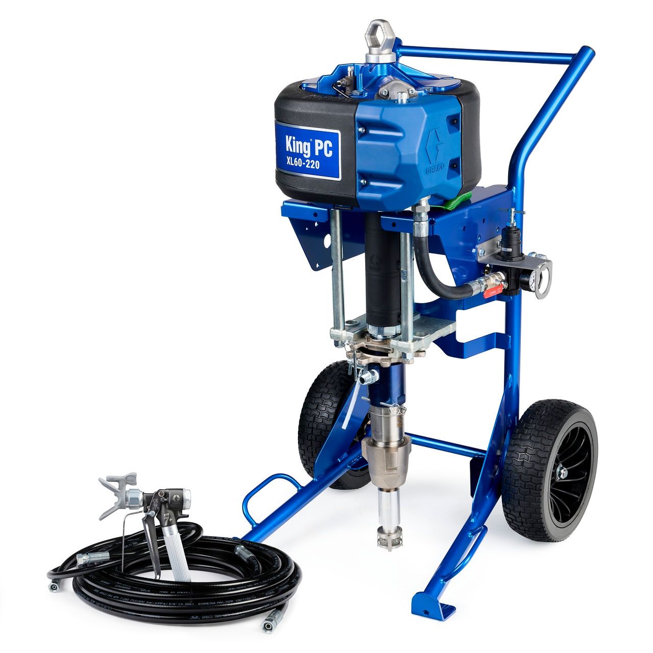 GRACO King PC Spritzgerät, 60:1, Hochleistungs-Fahrgestell, komplett - K60PH1