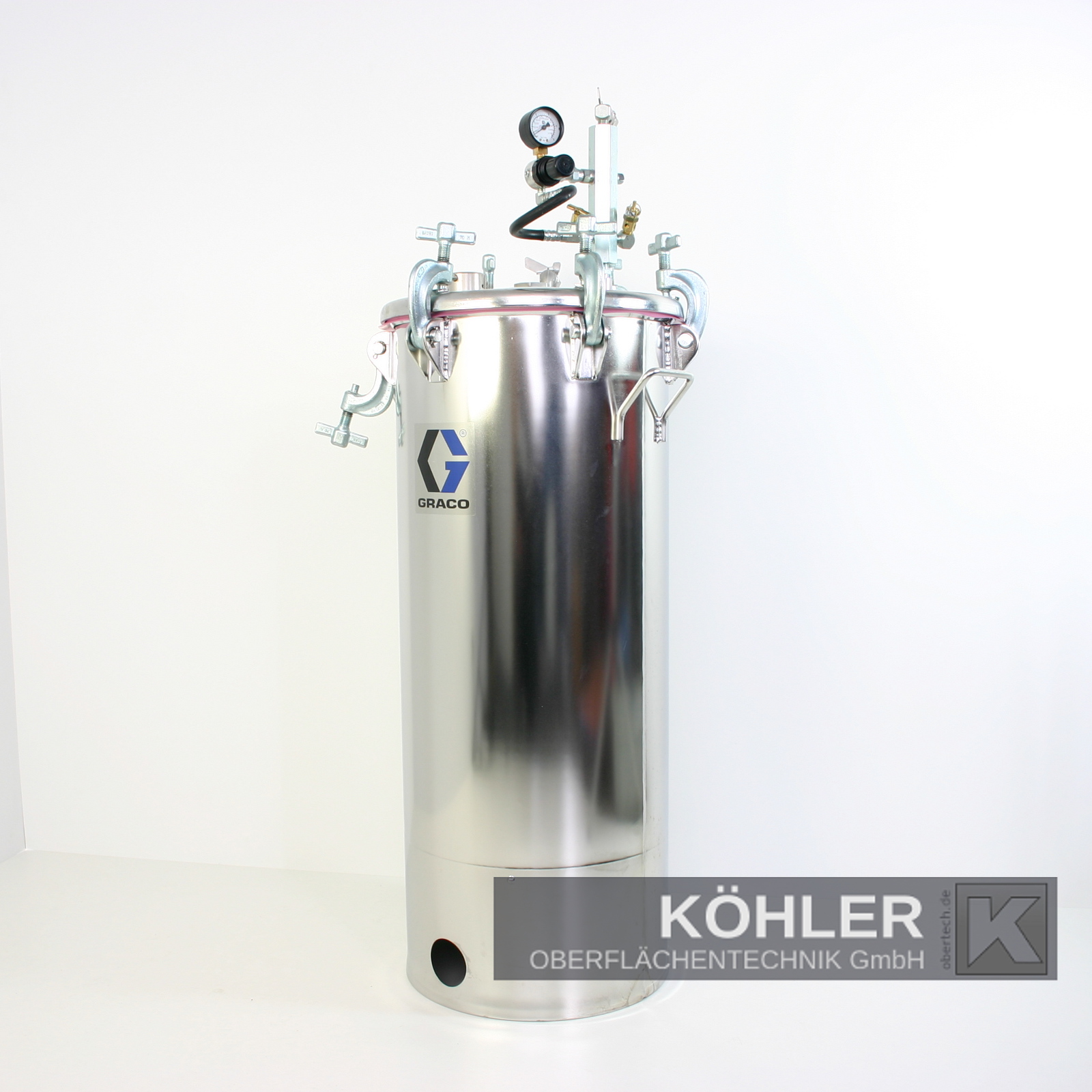 GRACO 15-Gallonen-Niederdruckbehälter (HVLP), eingestellt auf 15 psi - 236145