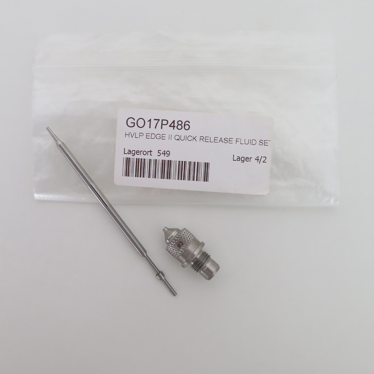 GRACO Original Set, HVLP Edge II, Nadel Düsen Satz #3, 1,3 mm - 17P486